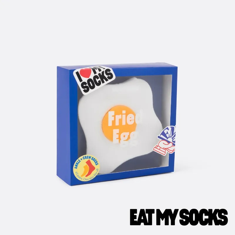 EAT MY SOCKS｜襪子｜早餐系列｜煎蛋(2入)◉70D036